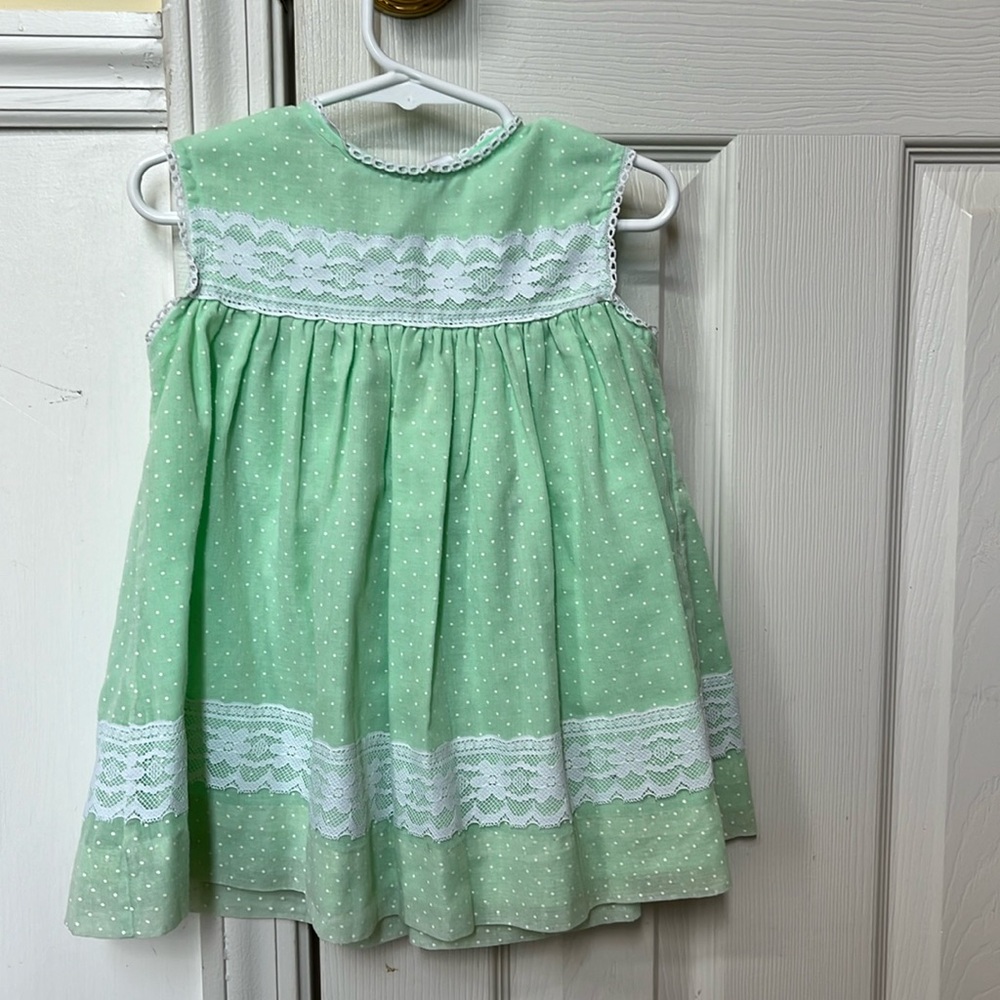 Vintage pale green children’s dress by Cinderella size 3T